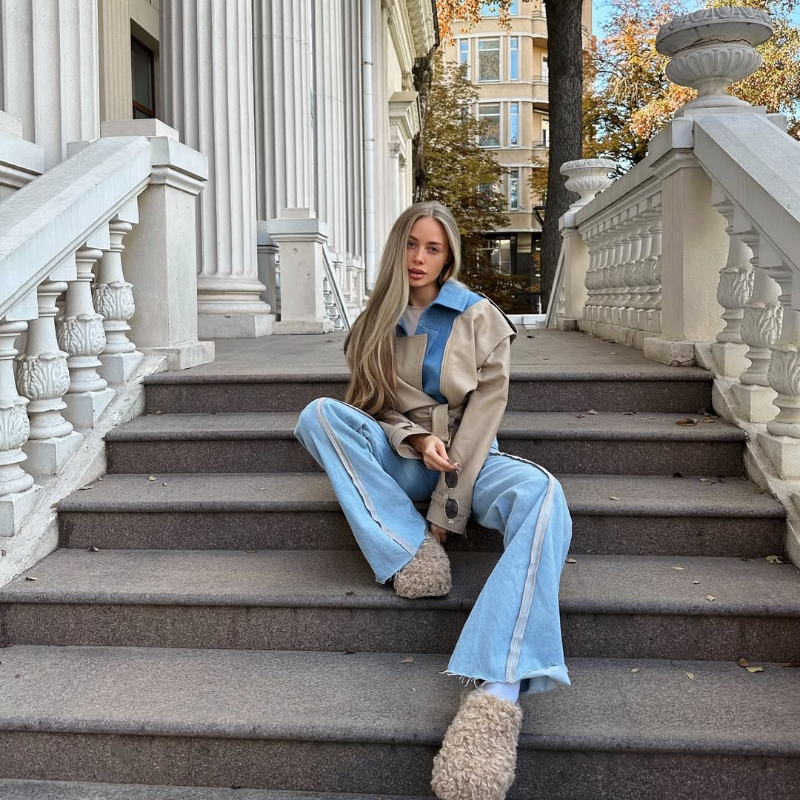 Félicie | Perfecto en cuir véritable