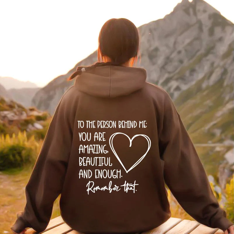 Céleste™ | Sweat-shirt oversize avec inscription au dos