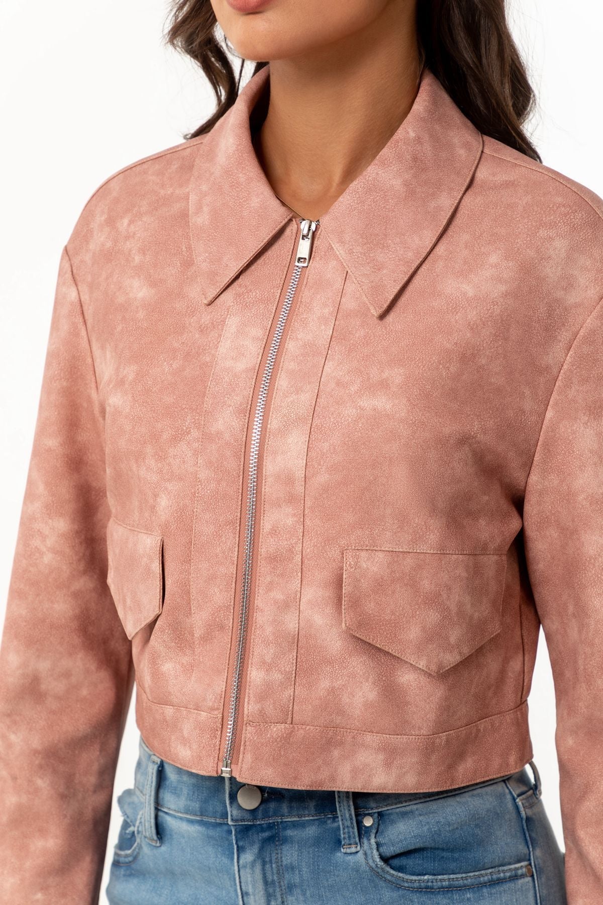 Clara | Genuine Suede Leather Jacket