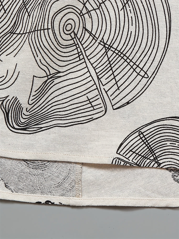 Agathe | Patterned chiffon dress