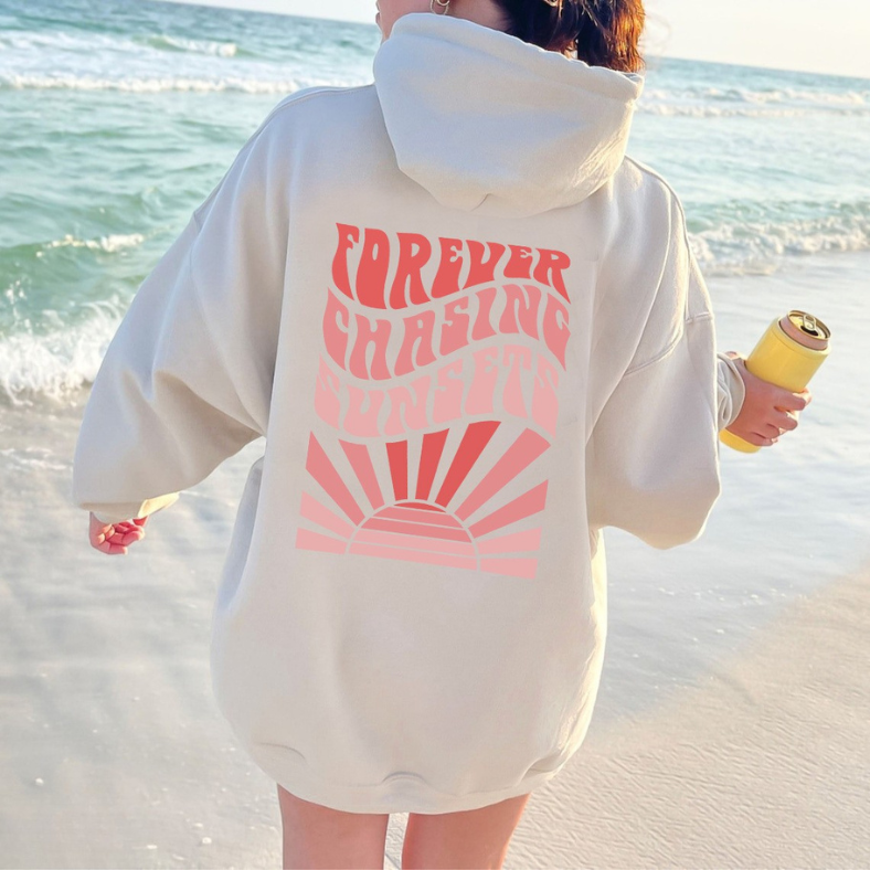 Pénélope™ | Sweat-shirt oversize imprimé au dos