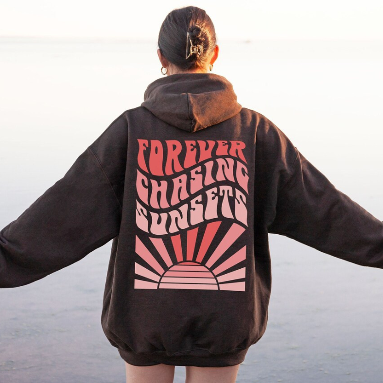 Pénélope™ | Sweat-shirt oversize imprimé au dos