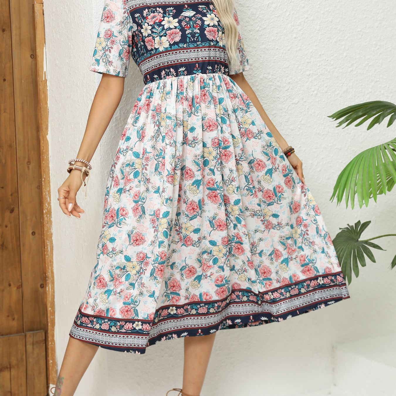 Léa | Robe fleurie en viscose