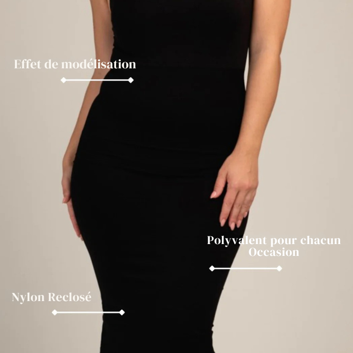 Robe noire gainante