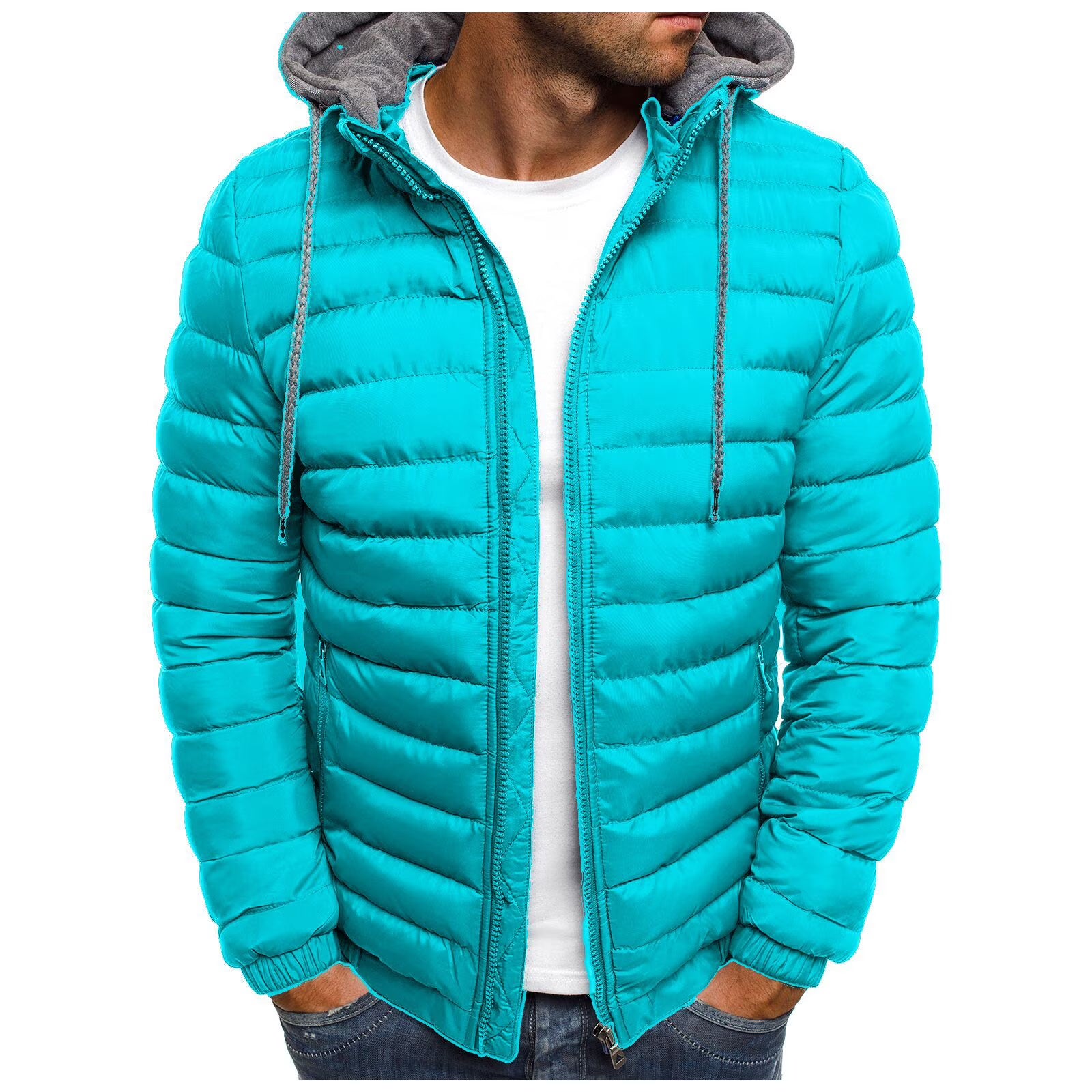 Men's Lightweight Down Jacket with a Tailored Cut