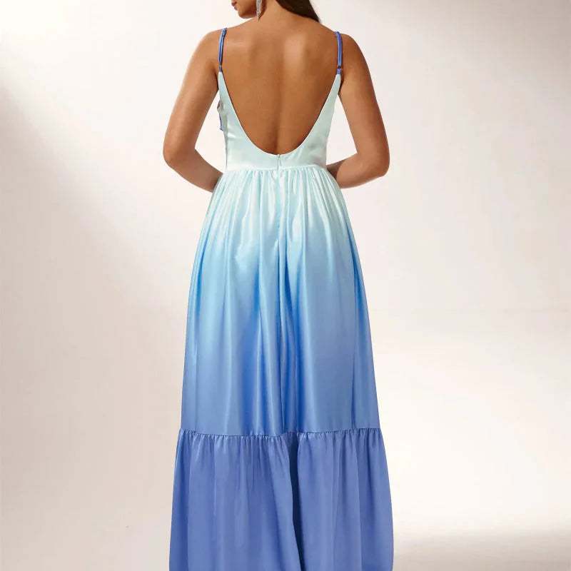 Ethel | Robe longue à découpes et dégradées