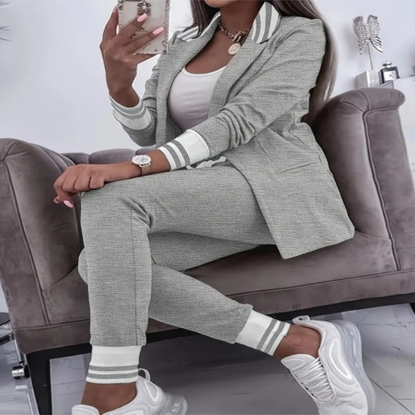 Cozyset | Casual Long Sleeve Blazer and Drawstring Pants