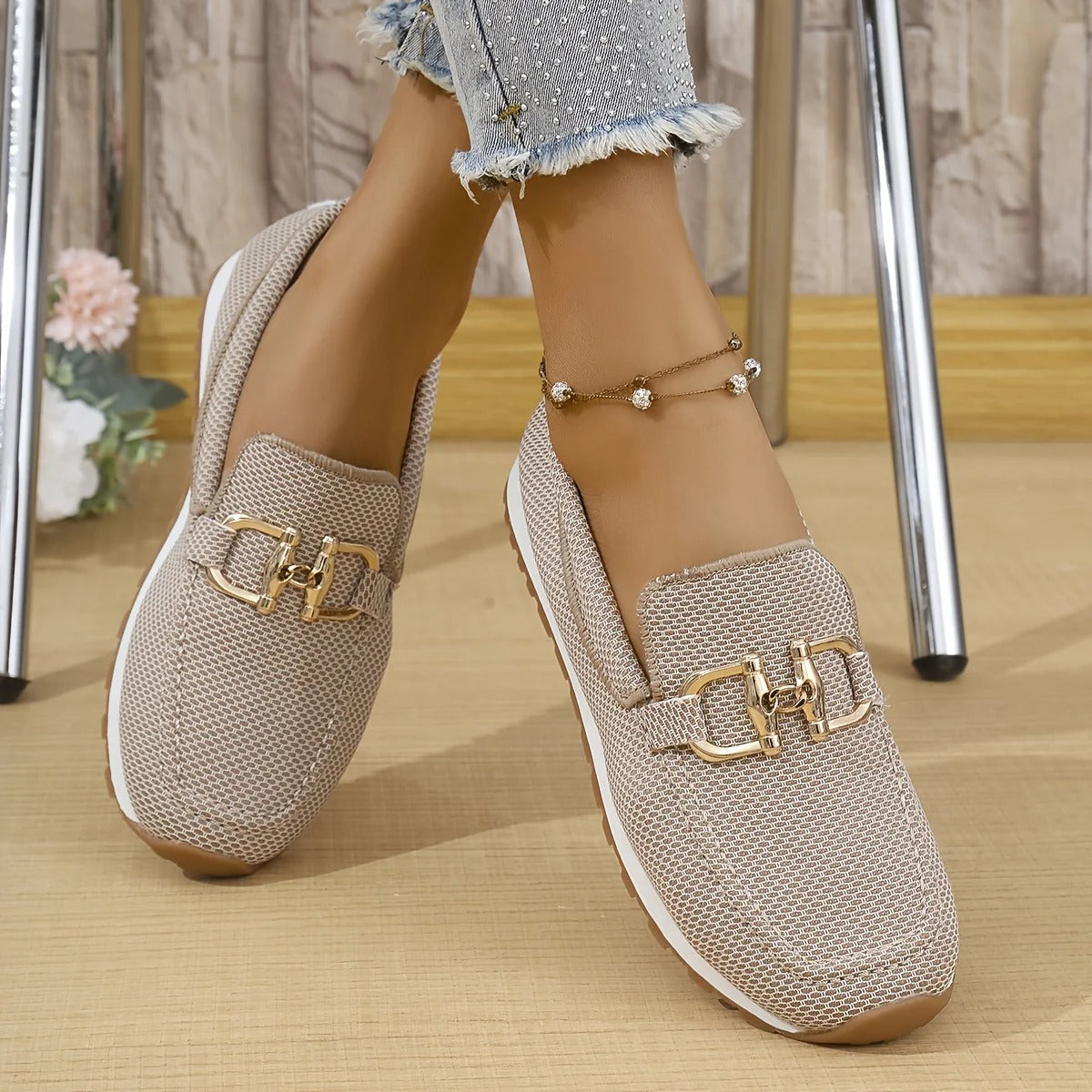 Mocassins confortables en maille Arden™